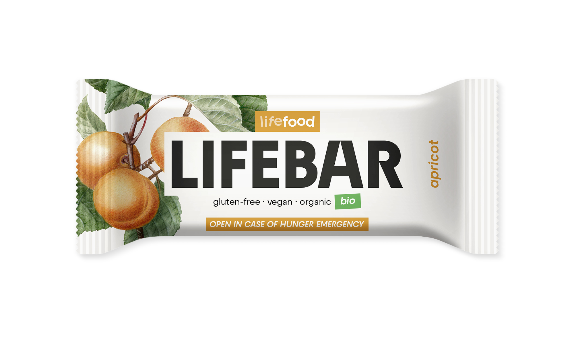 Lifefood Lifebar abrikozen glutenvrij bio & raw 40g
